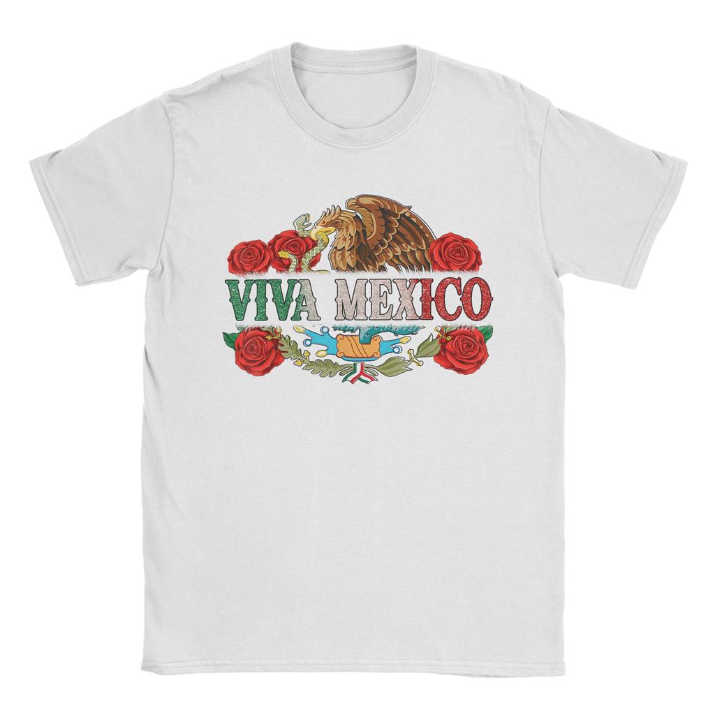 Viva Mexico Shirts Men Women Independence Day Mexico Flag T-Shirt For Mens Beach Y2K Casual T-Shirts O Neck Tee Shirt Clothing