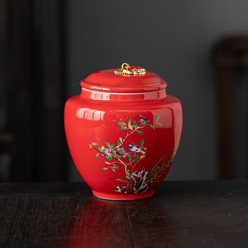 

Синьо-білий керамічний чайник Коробка для зберігання чайних пакетиків Резервуар для зберігання чаю 550 мл Герметичний резервуар Аксесуари для домашньої вітальні