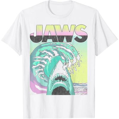 Jaws Retro Wave Poster T-Shirt