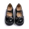 Niche Cute Sweet Cool Mary Jane Heightening Small Leather Shoes Subculture Y2K College Style Platform Single Shoes
