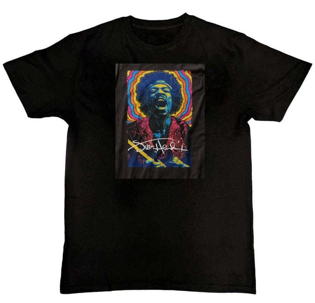 Jimi Hendrix Rainbow Drawing Graphic Print Mens T-Shirt S-4XL XXL