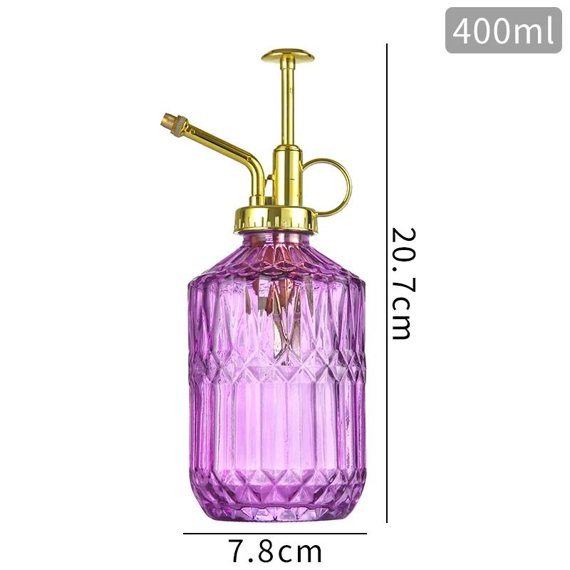 Retro Relief Sprayer Glass Bottle Gardening Home 400 ML Large Capacity Container Bottle Bathroom Decoration Sanitize Bottles
