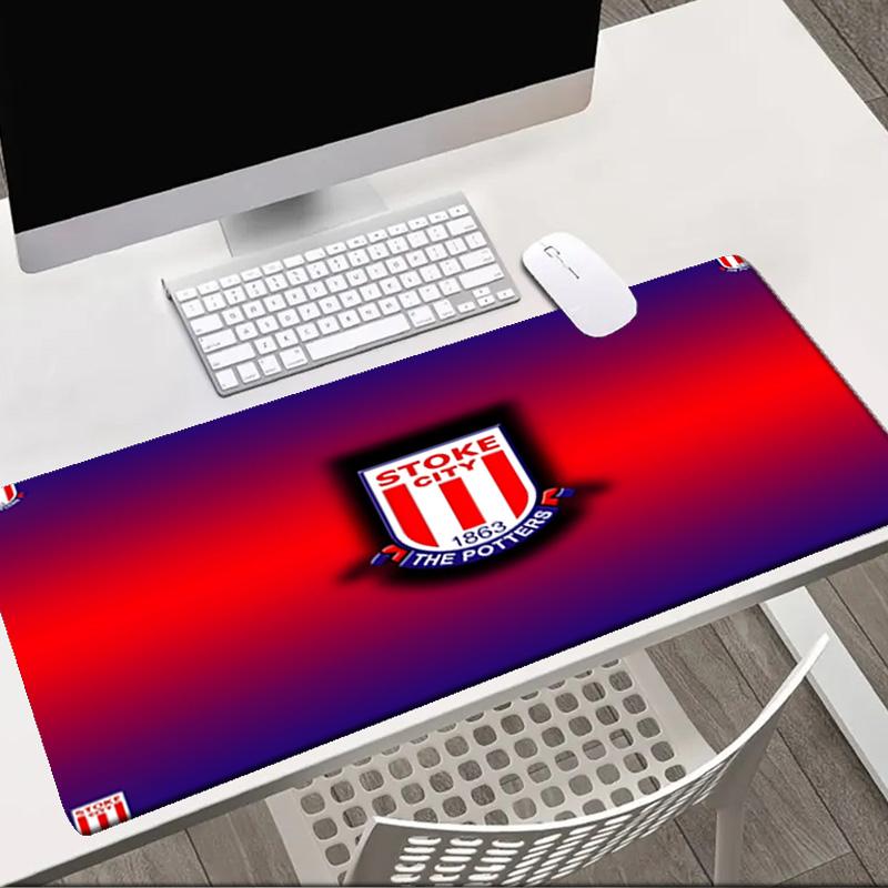 Stoke City Football Club   Mouse Pad Office Desk Mat, Gaming Mouse Pad Mousepad, Keyboard pad,Heavy-Duty Non-Slip Rubber Backing, Gift