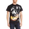 Niebieski Męski T-shirt z nadrukiem gitary
