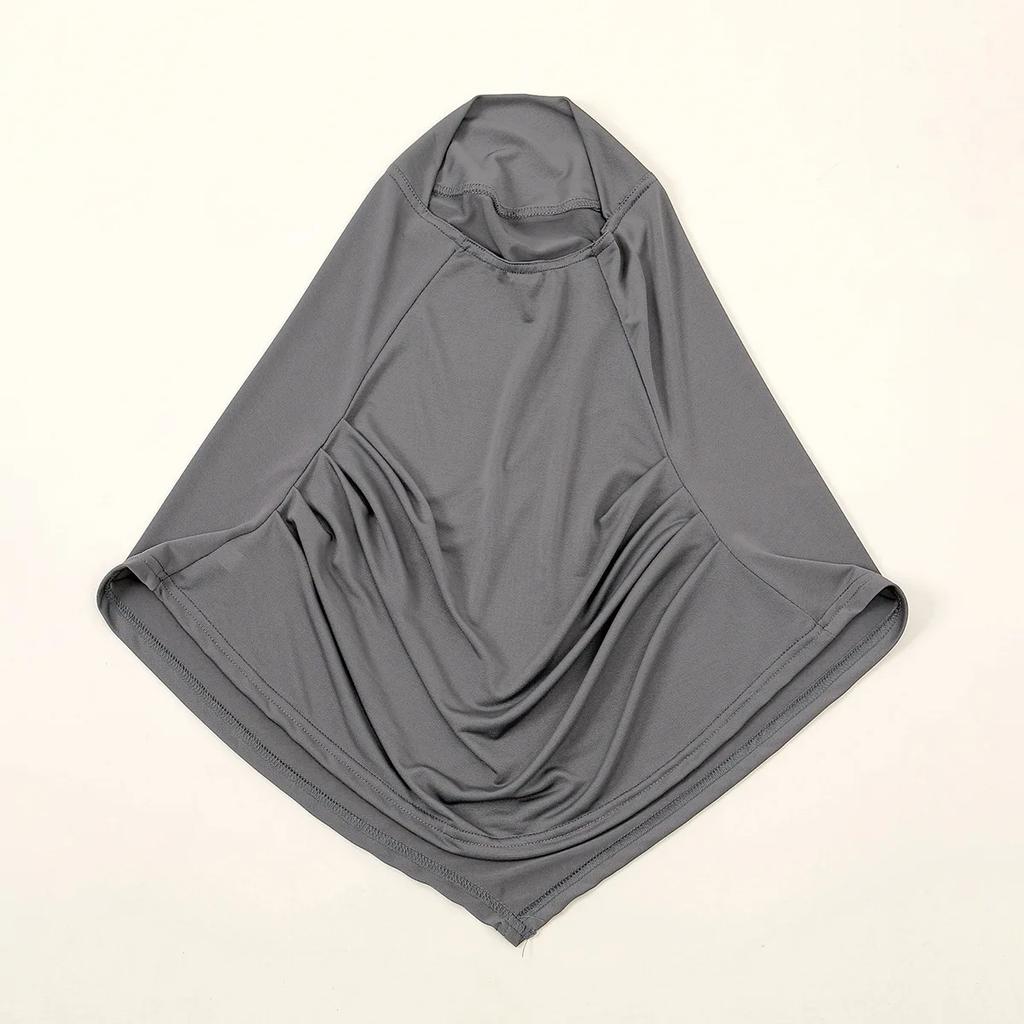 New Jersey Muslim Hijab Underscarf Inner Cap Solid Women Wrap Neck Cover Headscarf Turban Headband Sport Hijab Islamic Headwear