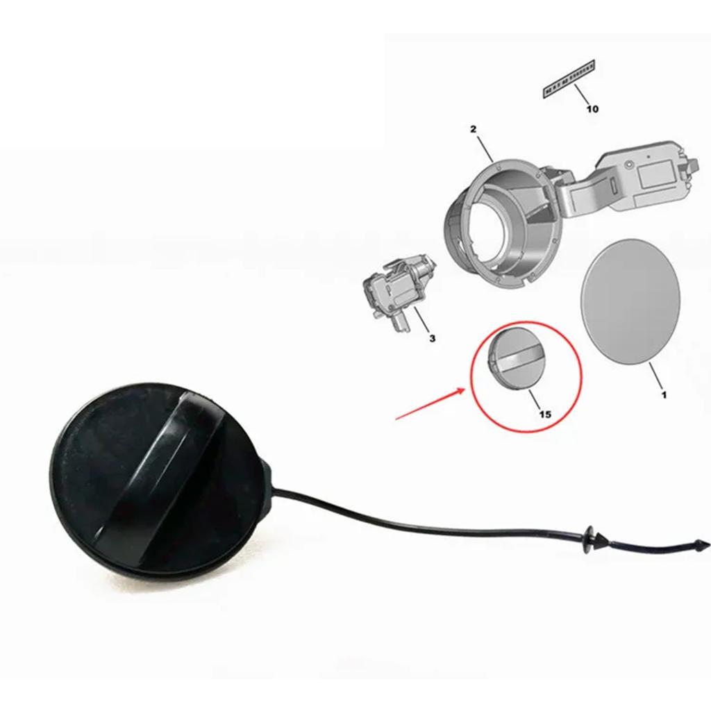 Fuel Tank Filler Caps Inside Inner Gas Oil Cover Ensure Leak Proof Function Suitable for 301 308 408 508 2008 9687552880