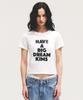 Kimseupeulesikoteunmakes (Unisex) Big Dream Tee White(Black)