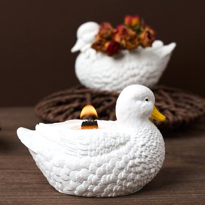 Piękna Gipsowa Kaczka Pudełko do Przechowywania Forma Silikonowa 3D Kreatywna Filiżanka na Świecę Zapachową Doniczka Ozdoby Forma DIY Materiały do Dekoracji Domu