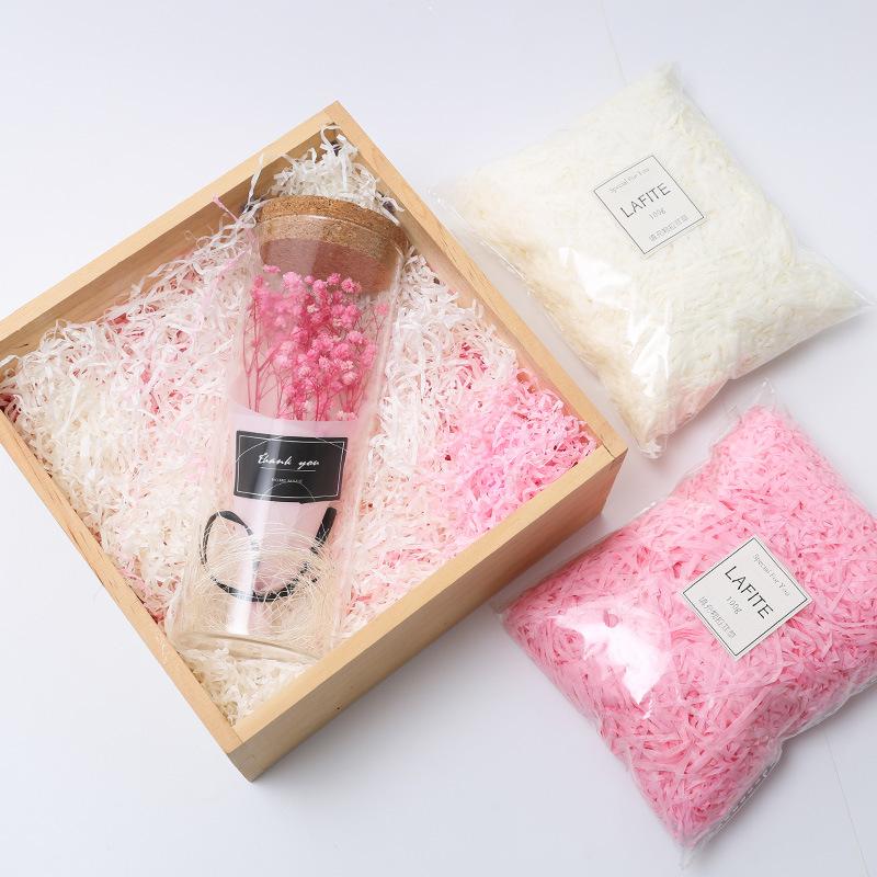 100G-1800G Colorful Crinkle Paper Raffia Shredded Confetti Gift Box Filler Decoration Wedding Party Gift & Basket Packaging