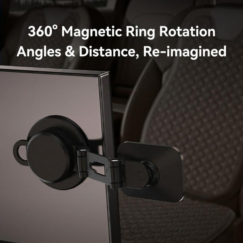Magnetic Car Phone Holder, Invisible Mount, Universal Dashboard Sticky Stand for Smartphones 360° Rotatable Magnetic Mount