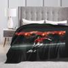 CR Blanket Shoot Footballer Airplane Travel Flannel Throw Blanket Super Warm Couch Bed Design Bedspread Gift