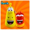 Bonecos Periféricos Autênticos de Larva Insetos Vermelhos Insetos Amarelos Brinquedos de Pelúcia Engraçados Feios Fofos Chaveiros Pingentes Decorações Presentes de Feriado
