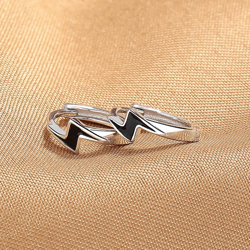 Lightning Earrings Sterling Silver Ear Buckles Women'S Premium Sense Earrings Men'S Personality Unique Simple Earrings Earrings