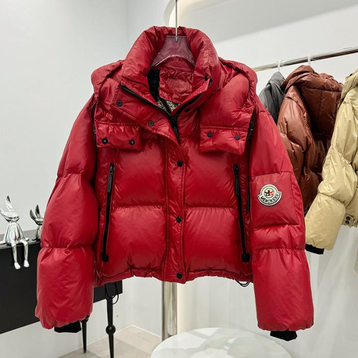 

Модные парки, куртки женские, корейские, осень-зима, свободные, с капюшоном, утепленные, пуховые, с хлопковой подкладкой, короткие пальто, женские топы XS красный