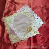 Festive Floral DIY Beading Lace Embroidery Placemat Table Mat Napkin Dustproof Coaster 28CM