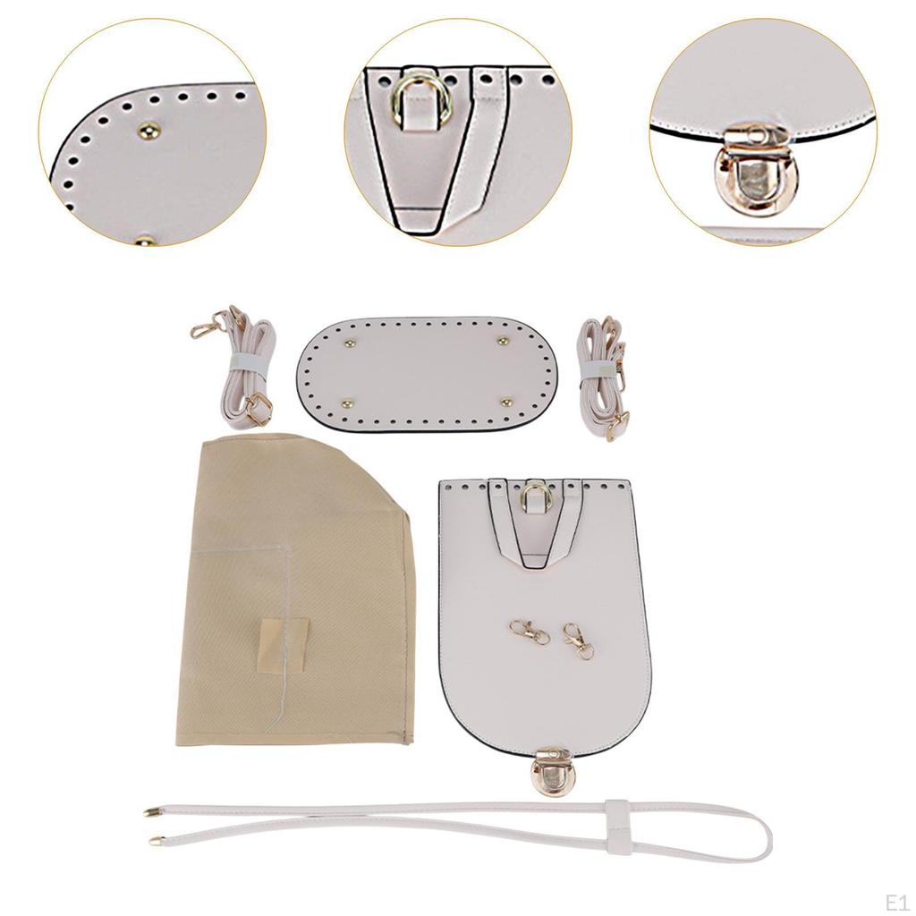 Kit de fabricare a pungi din piele PU Set de croșetat DIY pentru umăr