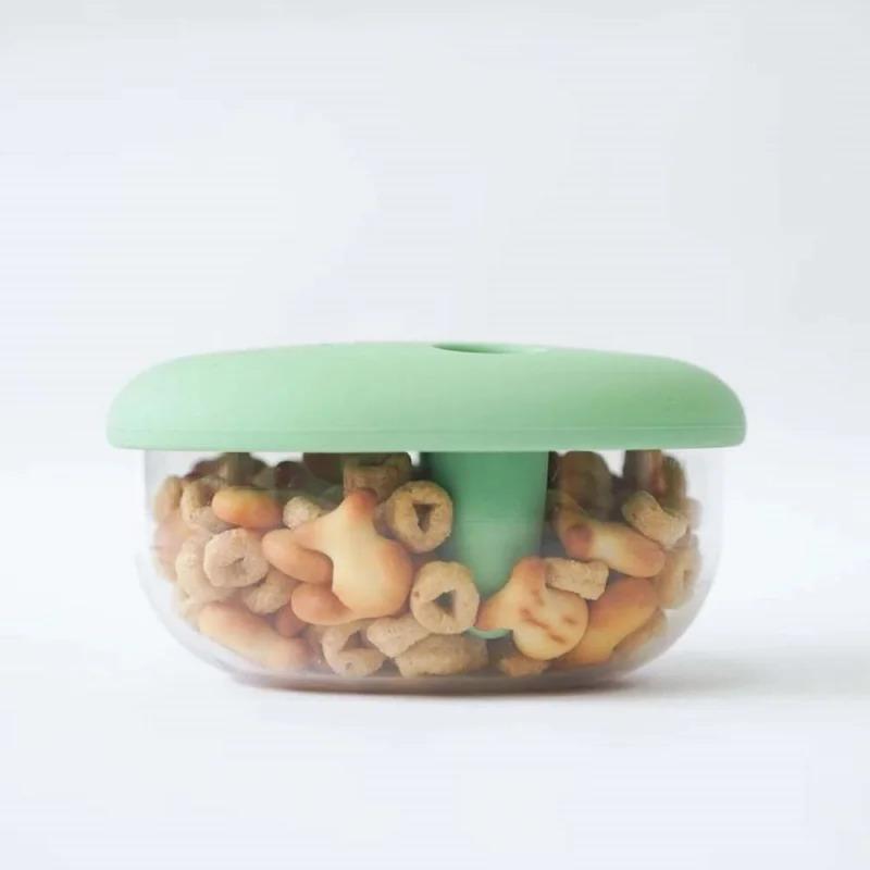 Portable Multifunctional Outdoor Camping Cookie Snack Storage Box Silicone Lid Non-Stick Household Kitchen Storage Organizer