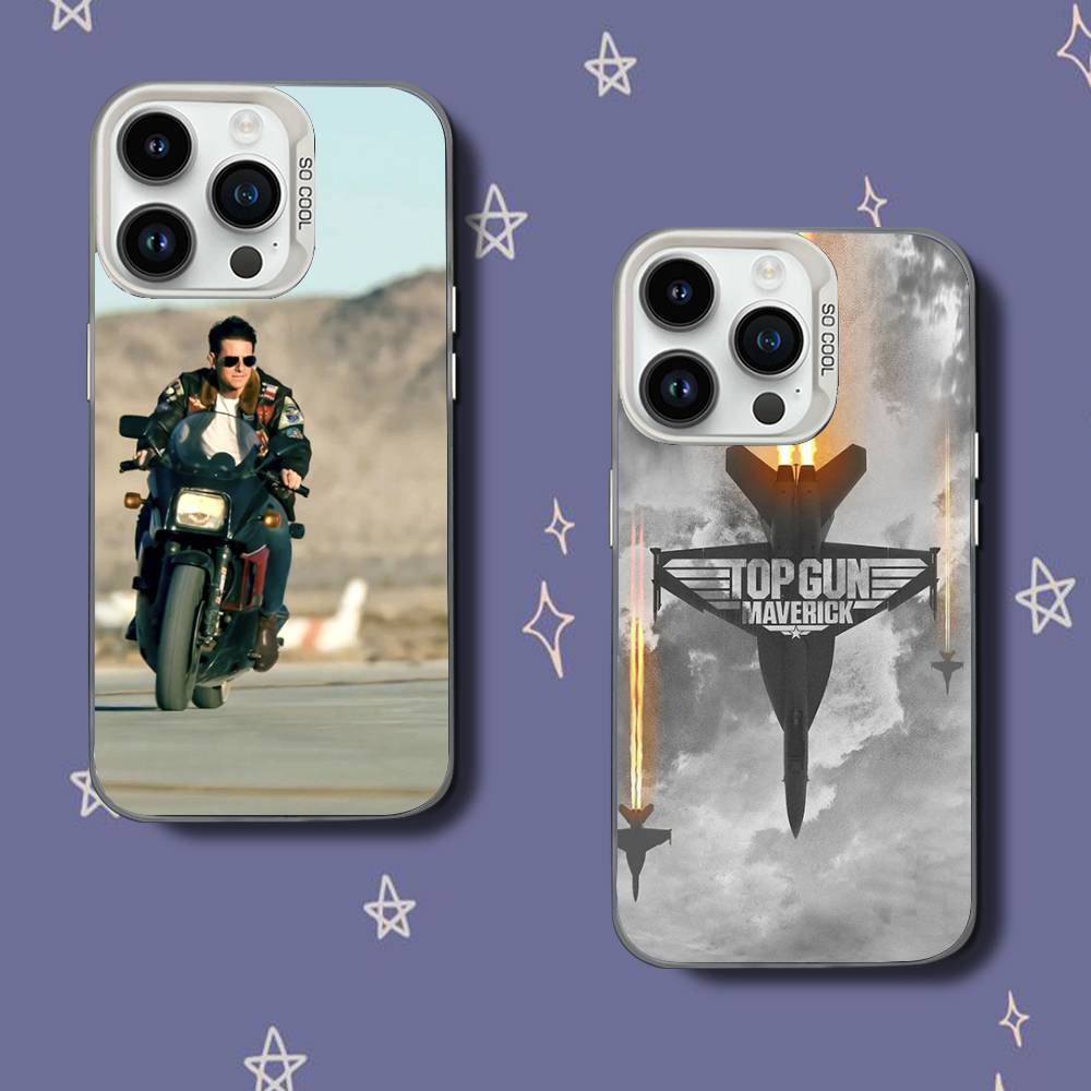 M-Movie Top Gun M-Maverick Phone Case For iPhone 17,16,15,14,13,12,11,Pro,XS,Max,Plus,Mini,SE White Candy Matte Shockproof Cover