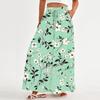 Women's Loose Casual Pants Bohemian Floral Print High Waistband Bag Flowing Pants