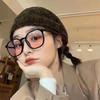 Women's Cute Round Blush Glasses for Students - Fashionable Myopia Frames
