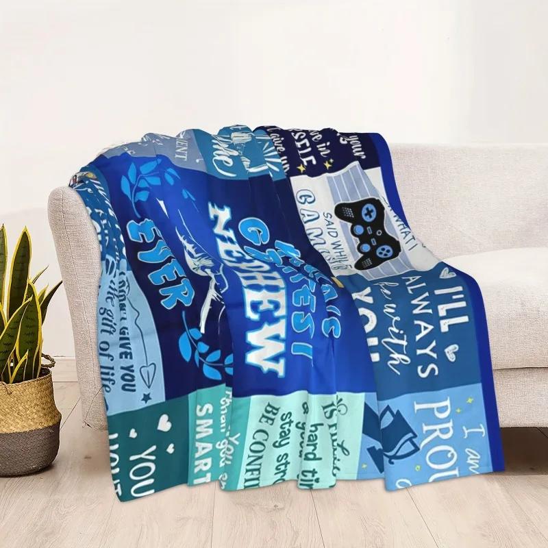 Meine Neffe Decke Von Tante Onkel Decke für Neffe, Neffe Geschenke Von Onkel Idee Geschenke Weiche Flanelldecke 80"x 60"