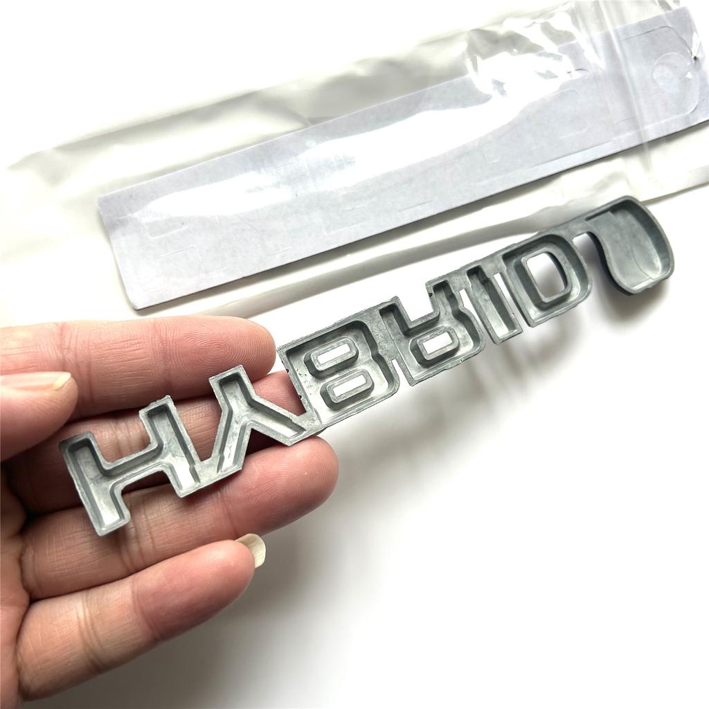 3D Metal HYBRID Logo Side Fender Rear Trunk Emblem Badge Car Sticker Decals For Toyota Prius Camry Crown Auris Rav4s