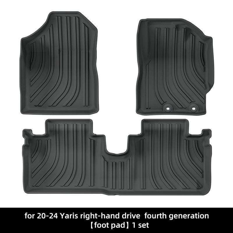 Custom TPE Floor Mats & Trunk Liner for 2020-2024 Toyota Yaris