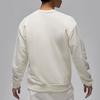 Air Jordan Wordmark Fleece Crewneck Sweatshirt 'Sail' Men's FJ7789-133
