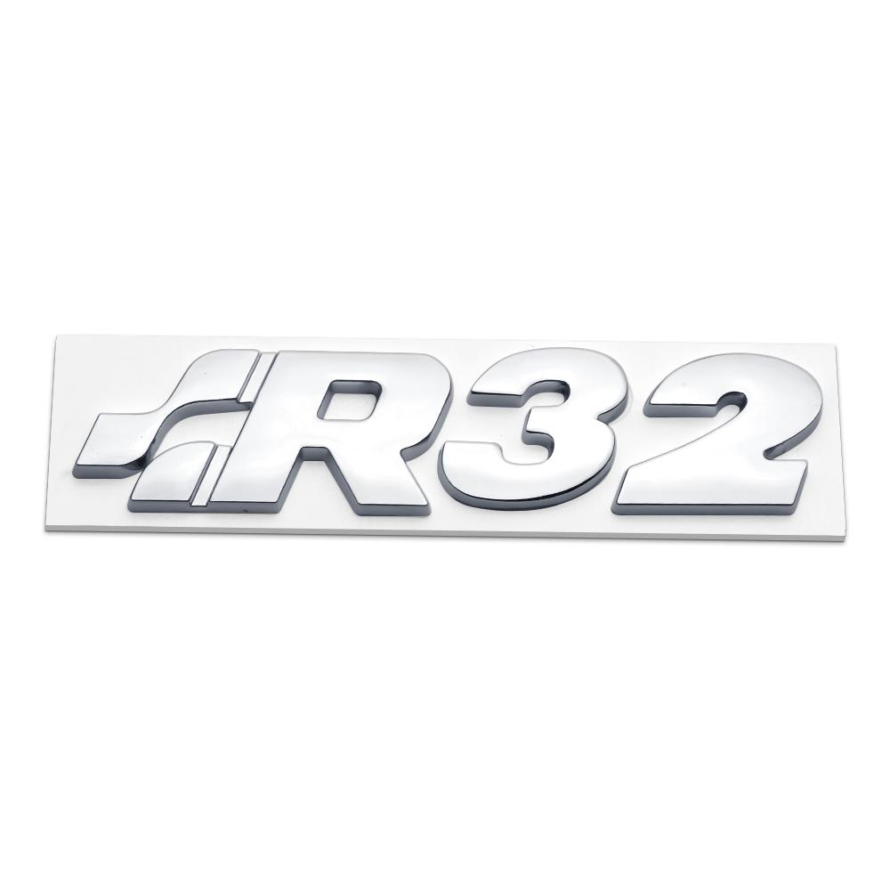 EFG1 1pcs Car Metal Logo Badge Emblem Decal Car Sticker For VW R32 4 motion Golf Beetle CC EOS GTI Motion Tiguan Passat Jetta GTD MK4