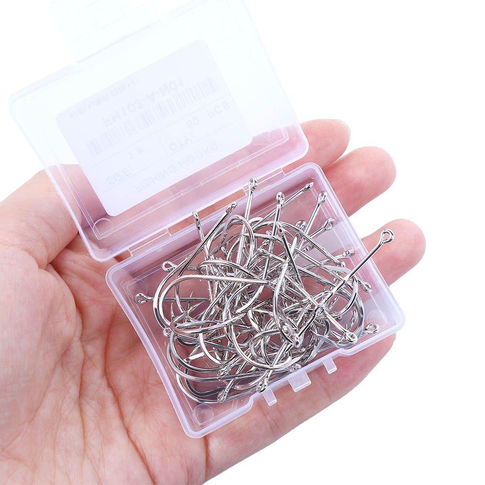 Fishing Hook Sharp Anti-rust Bait Accessories Offset Narrow Bait Hook Barbed Fishhook High Carbon Steel Long Shank Fishing Hook