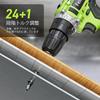 Rechargeable 12V Electric 25Nm High Cordless Impact Torque LED for and Home DIY Includes 2 Screwdrivers and Charger Screwdriver, Torque, Lightweight,