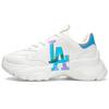 New MLB Big Ball Chunky A Meta Low Top Chunky Sneakers Unisex White Blue 3ASHBCM3N-07IVS