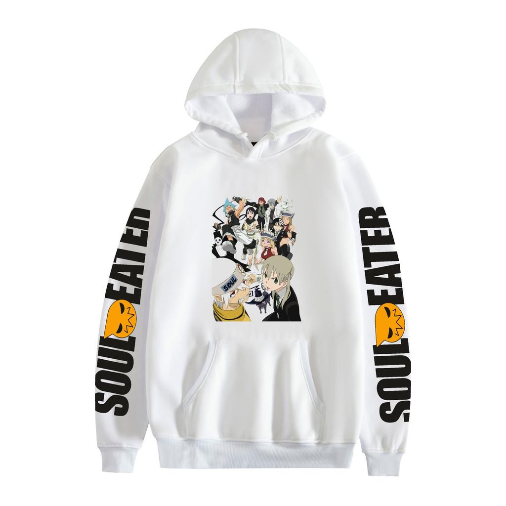 Soul Eater Anime Graphic Printing Autumn Winter Fleece Hoodie
