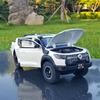 1:24 alloy die-cast pickup truck model simulation sound and light pull off road vehicle toy collection ornaments for boys gifts