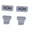 Sun Visor Clips Set VEP101693 High Strength Plastic Car Sun Visor Holder Clip for R107 1971 1989 Gray