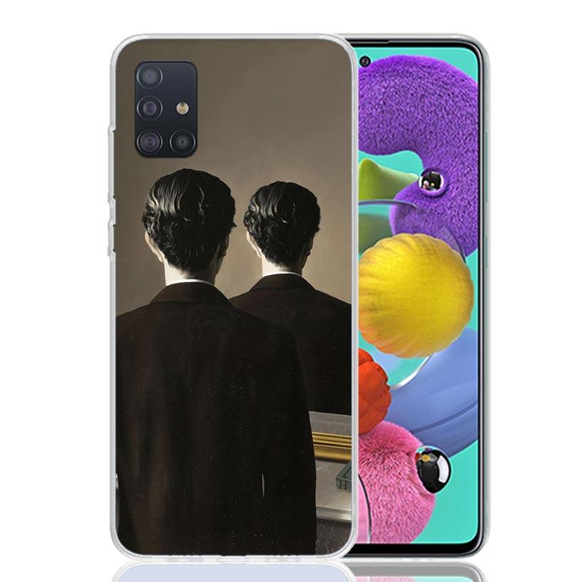 Rene Magritte Art Phone Case For Samsung Galaxy A52 A32 A22 A12 A02S A50S A30S A51 A31 AA71 Note 20 Ultra 10 S10 Plus Galaxy A52