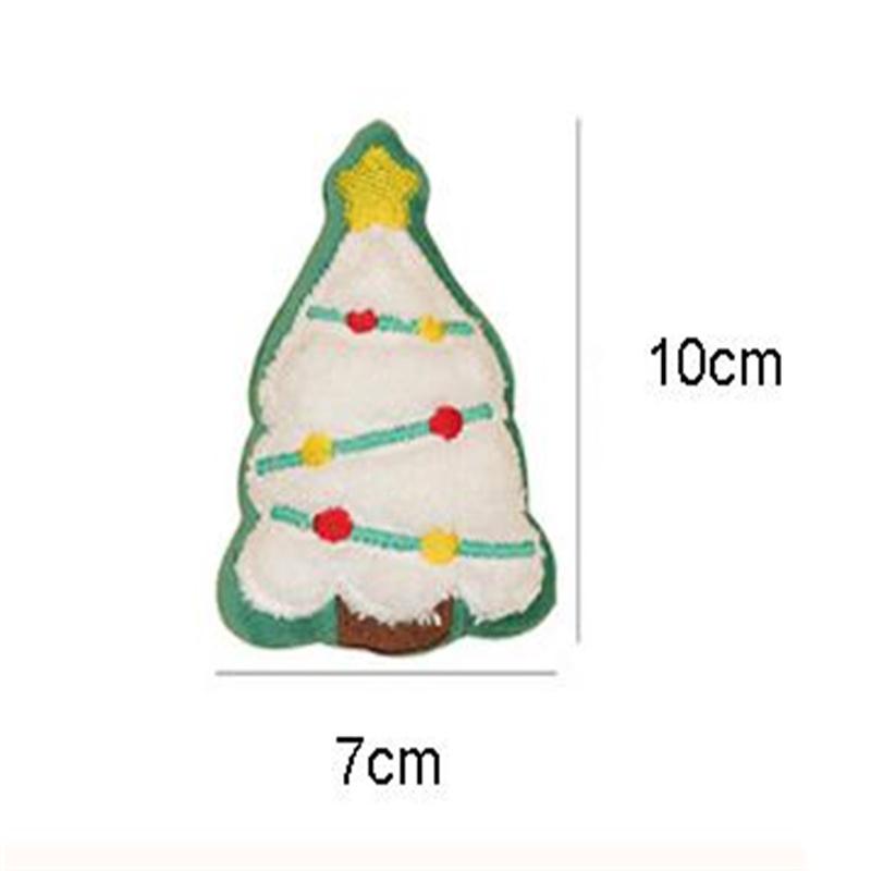 Christmas Plush Cartoon Cat Toy Design Builtin Cat Mint Fun Pet Chew Toy