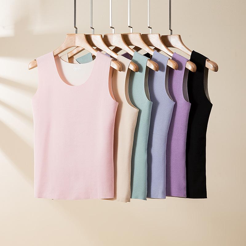 Vestă modelatoare pentru bărbați și femei, bicoloră, din catifea față-verso, fără cusături, cu fund șlefuit.