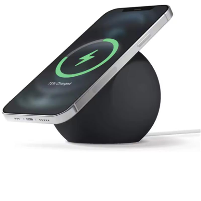 Ball Shape Magnetic Desk Phone Charger Stand Holder for Magsafe IPhone16 15 14 13 12 11 Pro Max Mini Wireless Charging Desktop Dock