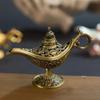 Retro Bronze Incense Burners European Metal Craft Wishing Lamp Aromatherapy Stove Old Plating Home Decoration Creative Ornaments