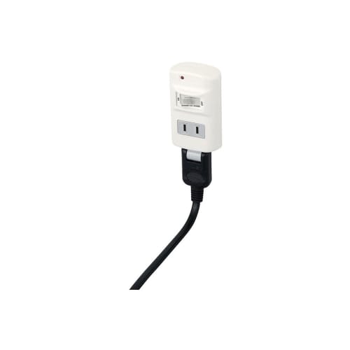 BUFFALO 2 Distribution Tap with Central Switch/lightning Surge Prevention, White BSTAPD03WH