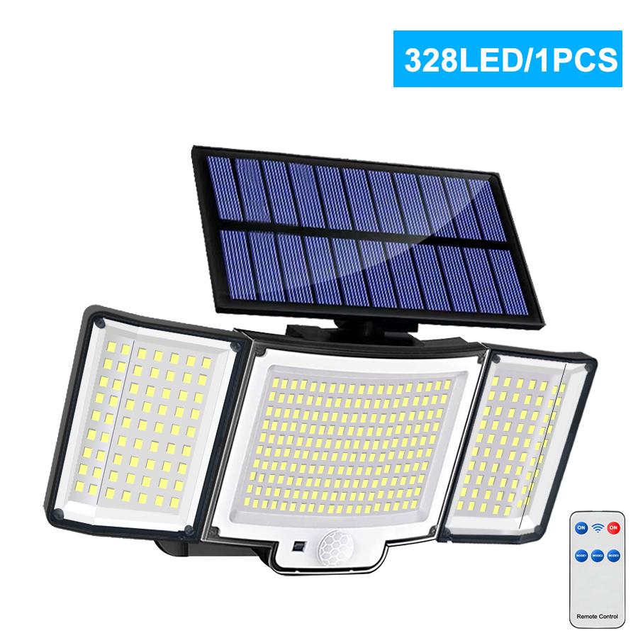 Solar Lights Outdoor 106/348LED Solar Security Light With Motion Sensor 3 Mode Waterproof Solar Powered Flood Light Garden Yard