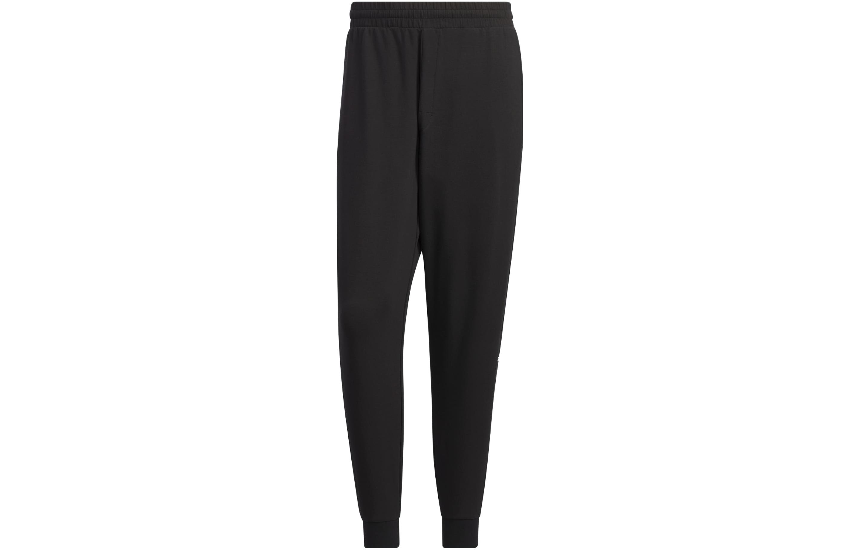 Adidas Knitted Sweatpants Men s Black Moderate Cuffed Pants IA8181 XL