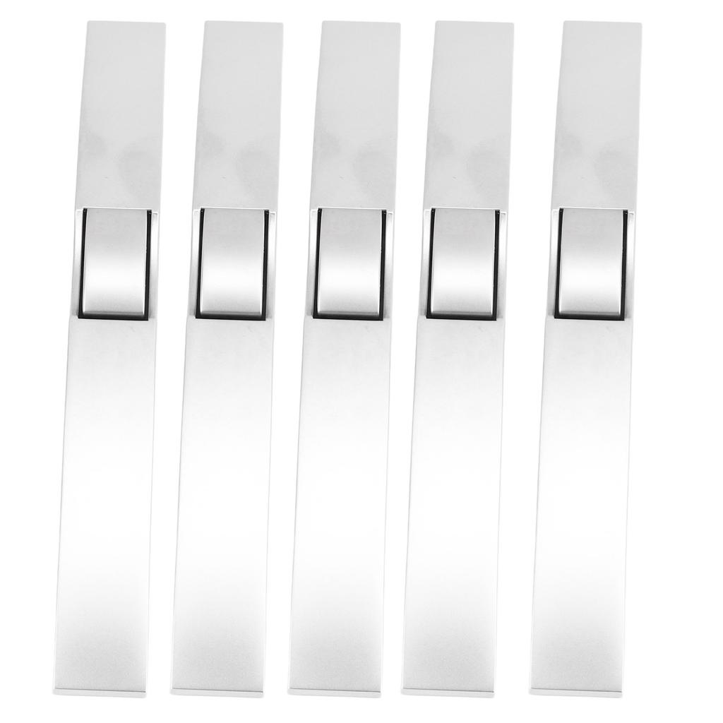 5 Set Cabinet Lock Handle Arched Push Button Pull Handle High Strength for RV Yacht Caravan