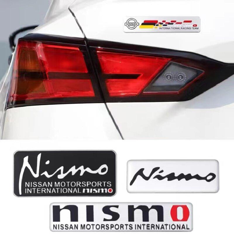 AQS3 Aluminum Car Badge Body Side Sticker Fender Trunk Decor Decal Styling For Nissan Juke Leaf Qashqai Patrol Pathfinder X-Trail Nis
