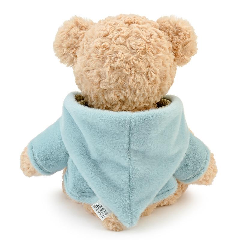 Hug cape bear doll plush toy rag doll children soothing little doll press bed doll home throw pillow