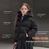 ASK JUNIOR Girls' Hooded Down Jacket