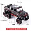 Maßstab 1:22 Benz G63 AMG 6x6 V12 Off-Road Black Pickup Modellauto, Spielzeugauto zum Zurückziehen aus Zinklegierung mit Sound und Licht für Kinder, Jungen und Mädchen als Geschenk