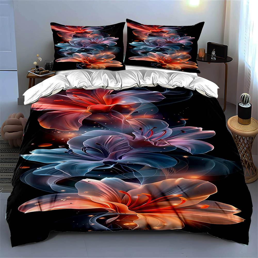Abstract Floral Design Bedding Duvet Cover Sets Duvet Covers Pillowcases Gifts (1 * Duvet Cover 2 * Pillowcases, Without Duvet Insert)