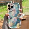 Mobildeksel: 2D flatt design egnet for beskyttelsesdeksel til iPhone 18 17 16 15 14 13 Pro, astronaut, perfekt jule- og Halloween-gave